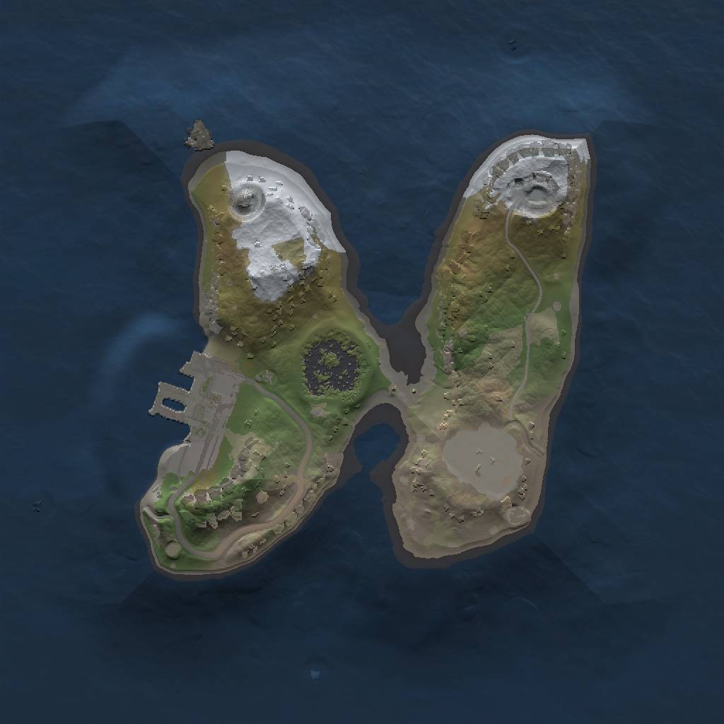 Rust Map: Procedural Map, Size: 1300, Seed: 1533679104, 4 Monuments