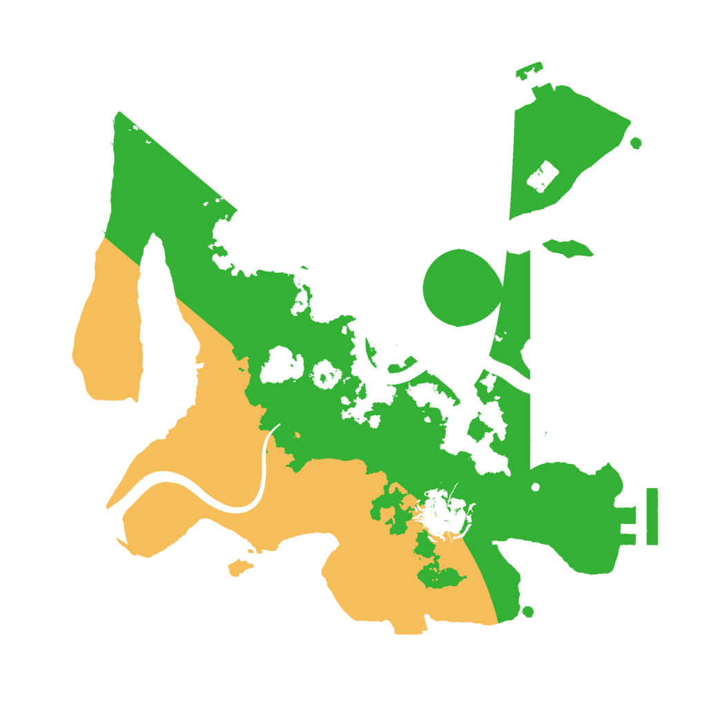 Biome Rust Map: Procedural Map, Size: 2500, Seed: 1010926076