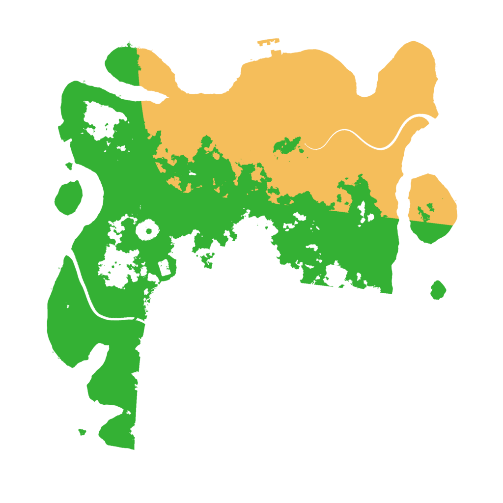 Biome Rust Map: Procedural Map, Size: 3500, Seed: 860865521