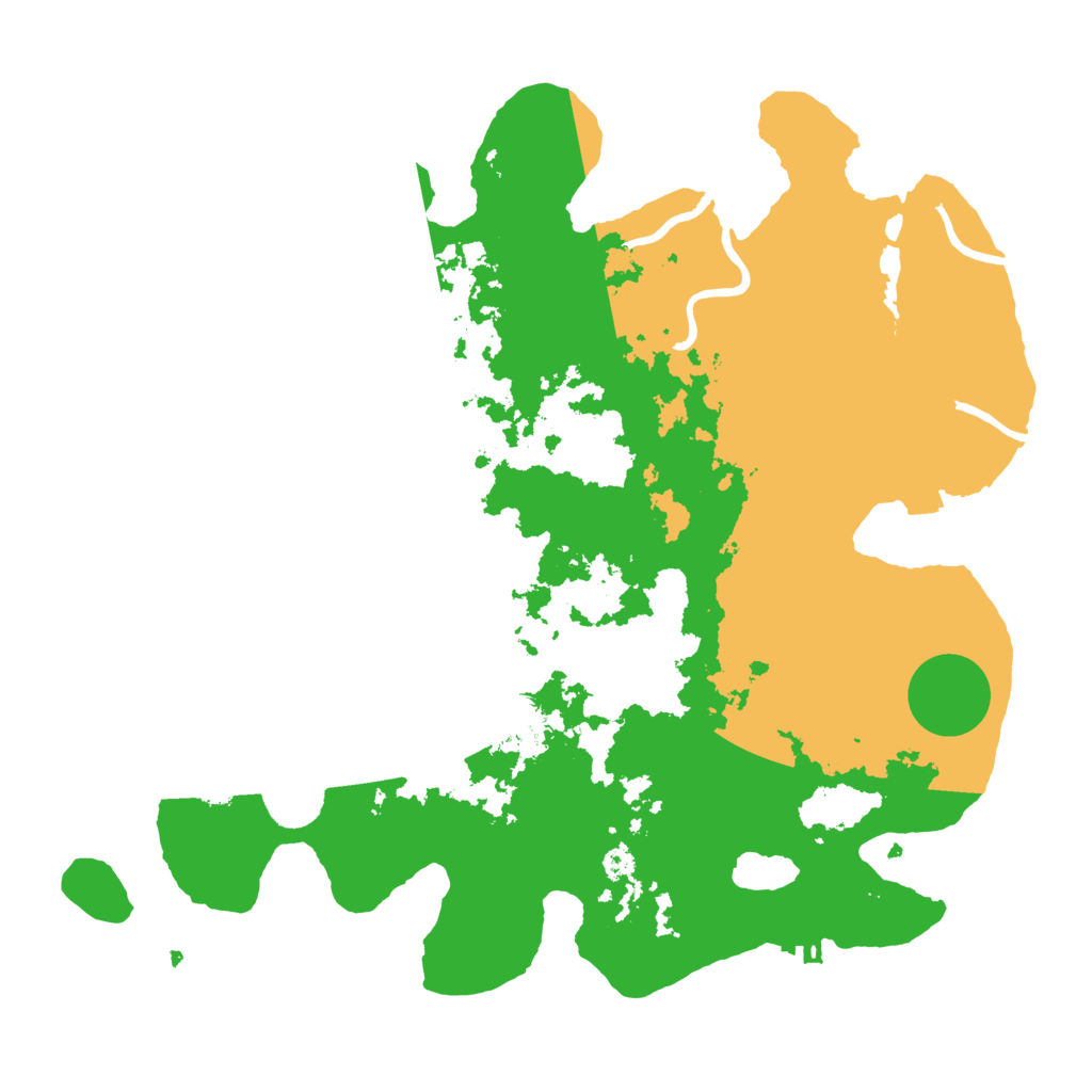 Biome Rust Map: Procedural Map, Size: 3500, Seed: 676086