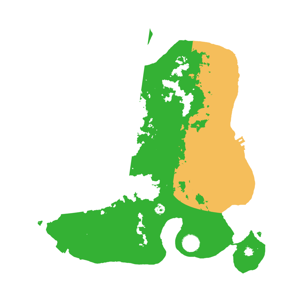 Biome Rust Map: Procedural Map, Size: 3000, Seed: 25198