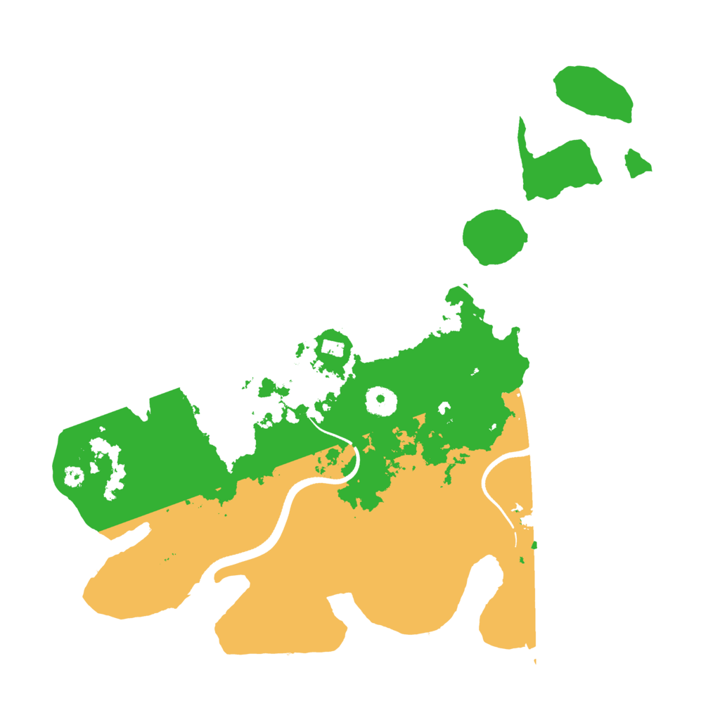 Biome Rust Map: Procedural Map, Size: 3500, Seed: 32541436