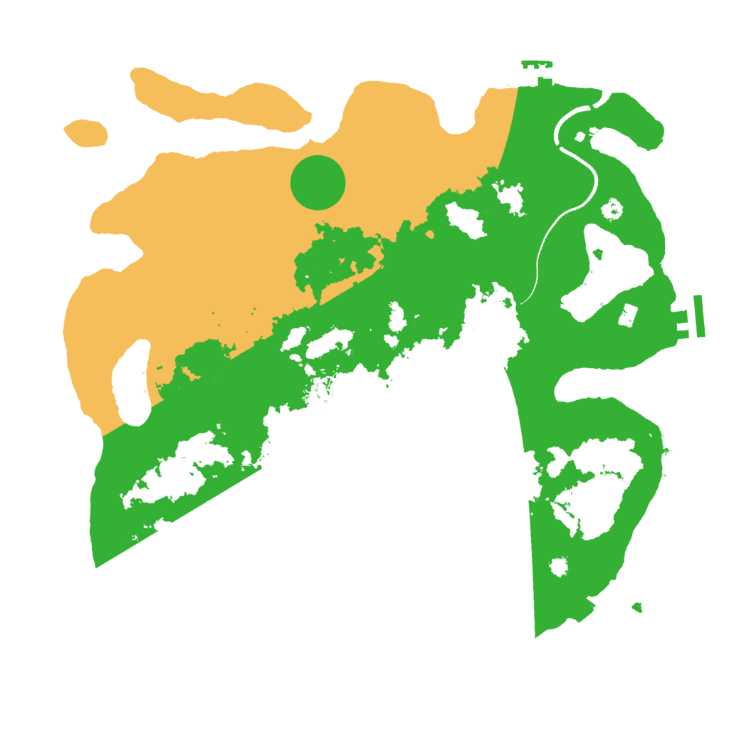 Biome Rust Map: Procedural Map, Size: 3500, Seed: 1627232675
