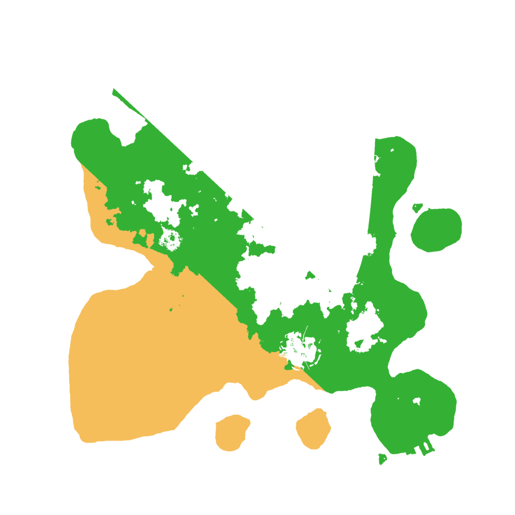 Biome Rust Map: Procedural Map, Size: 2500, Seed: 586134