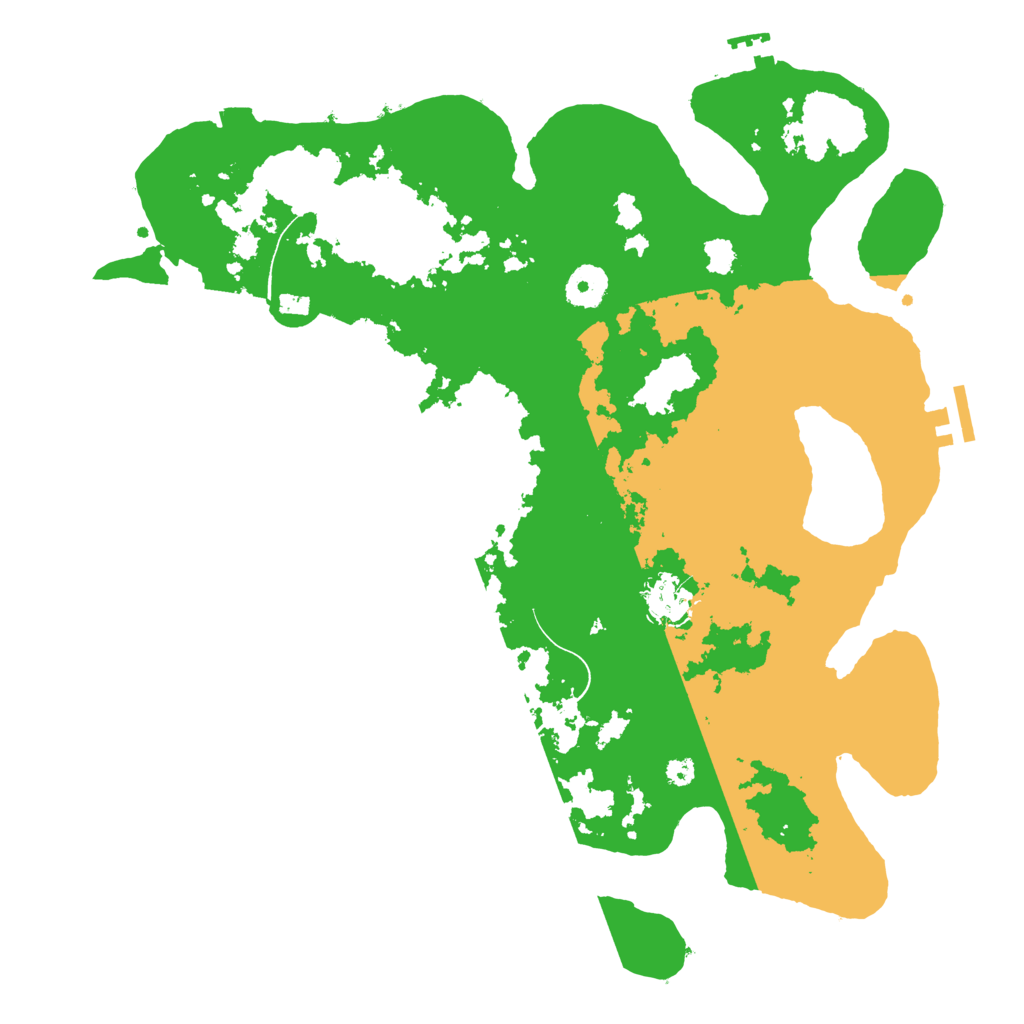 Biome Rust Map: Procedural Map, Size: 3650, Seed: 84115870