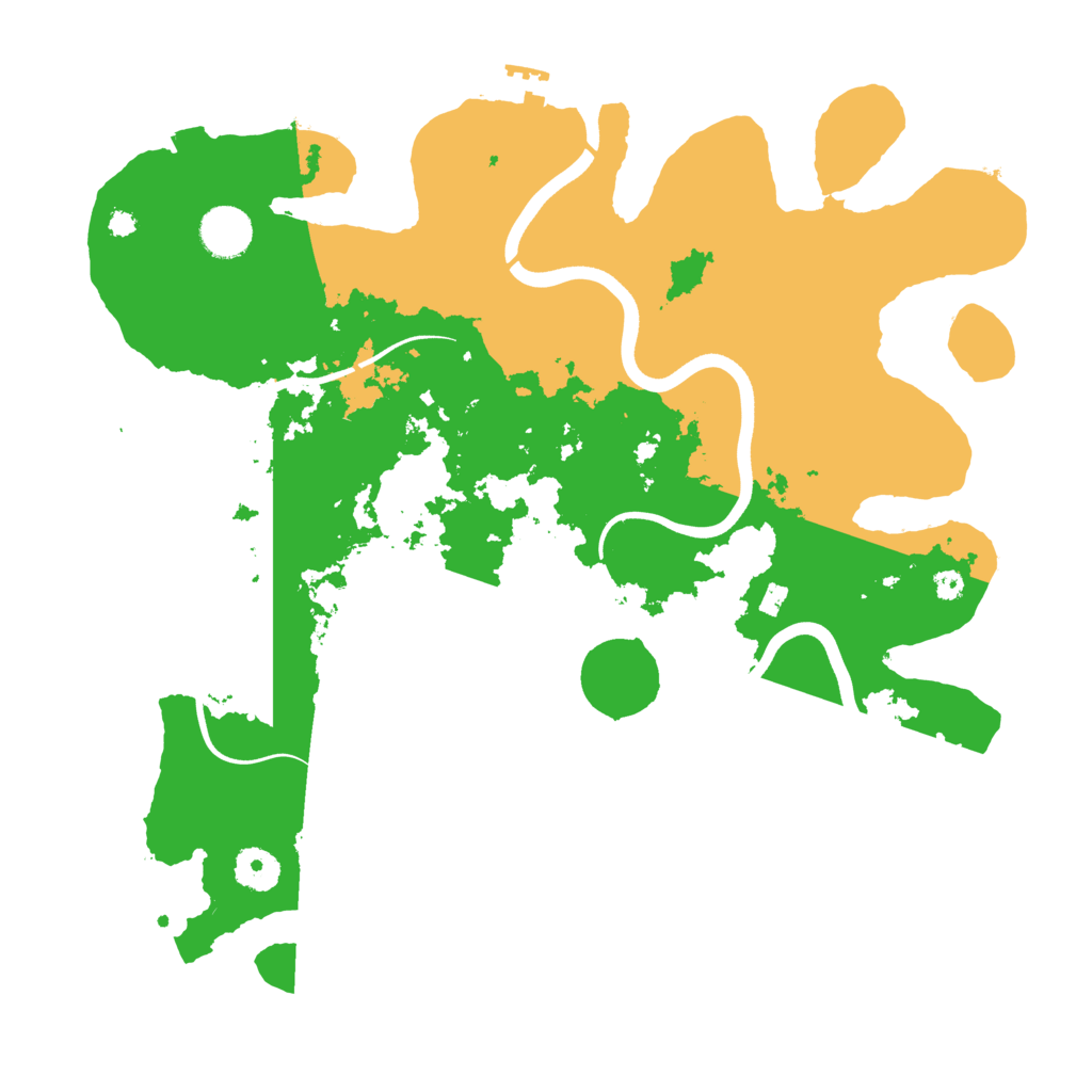 Biome Rust Map: Procedural Map, Size: 3700, Seed: 5178515