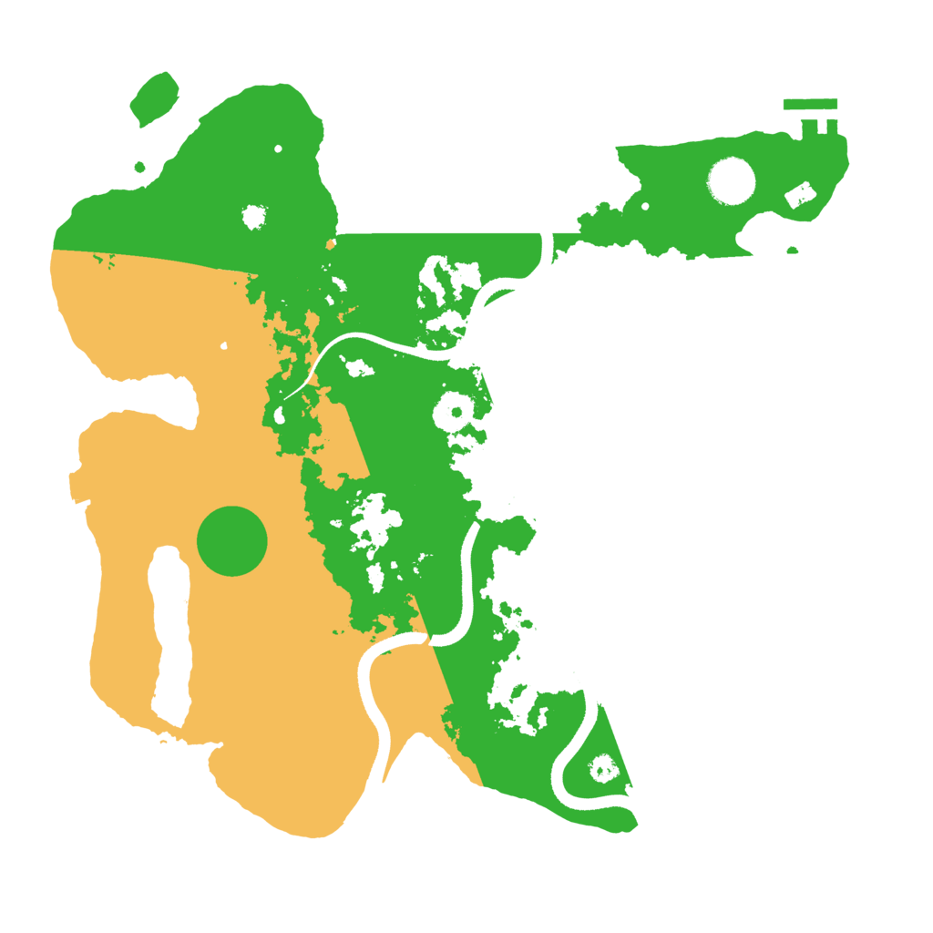 Biome Rust Map: Procedural Map, Size: 3500, Seed: 460473773