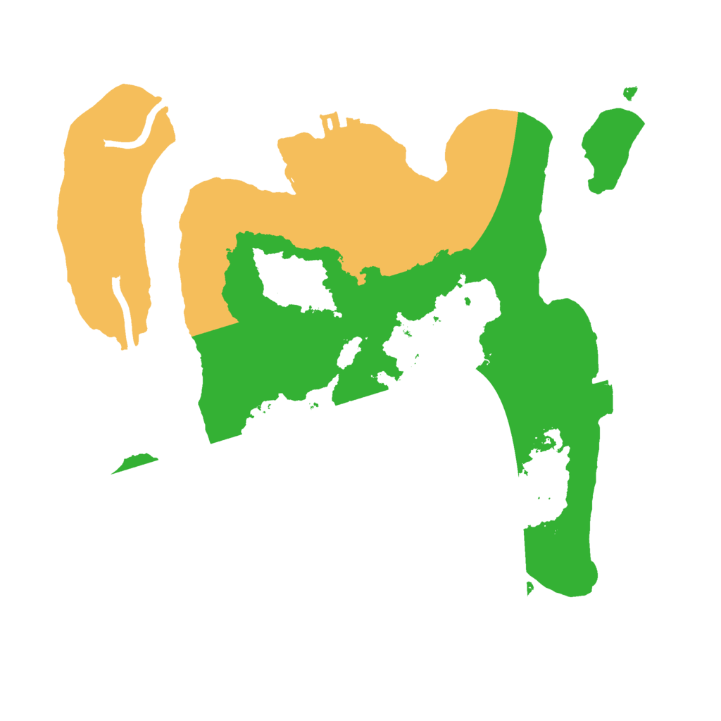 Biome Rust Map: Procedural Map, Size: 2500, Seed: 8932668