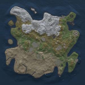 Thumbnail Rust Map: Procedural Map, Size: 3650, Seed: 28052783, 17 Monuments