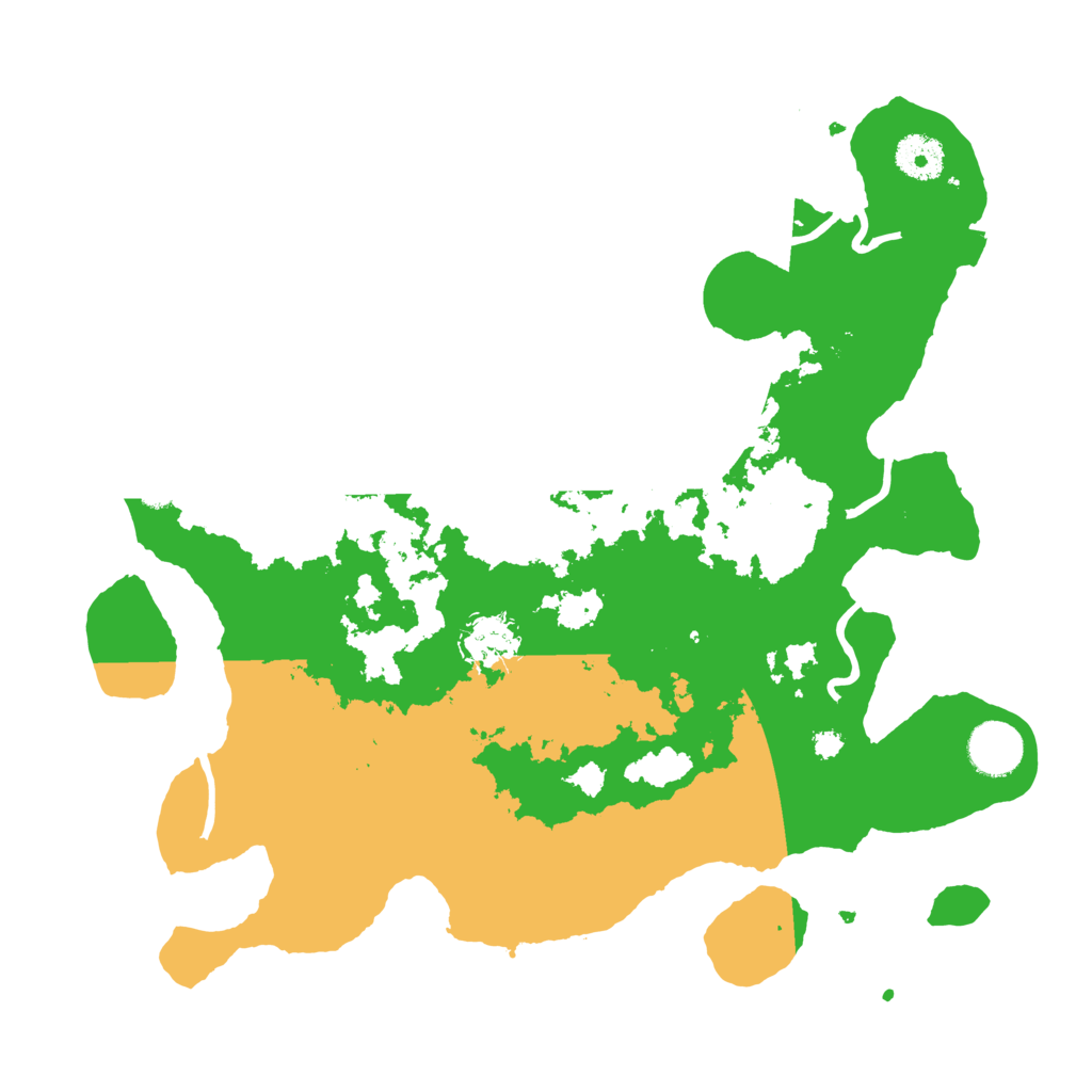 Biome Rust Map: Procedural Map, Size: 3500, Seed: 39087681