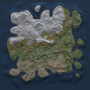 Thumbnail Rust Map: Procedural Map, Size: 3550, Seed: 93427990, 16 Monuments