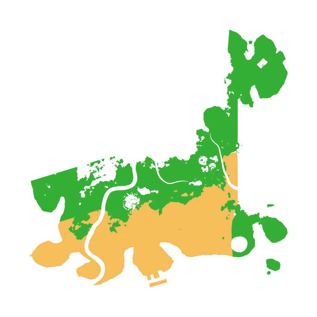 Biome Rust Map: Procedural Map, Size: 3550, Seed: 93427990