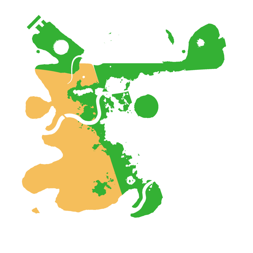 Biome Rust Map: Procedural Map, Size: 3000, Seed: 1335788338