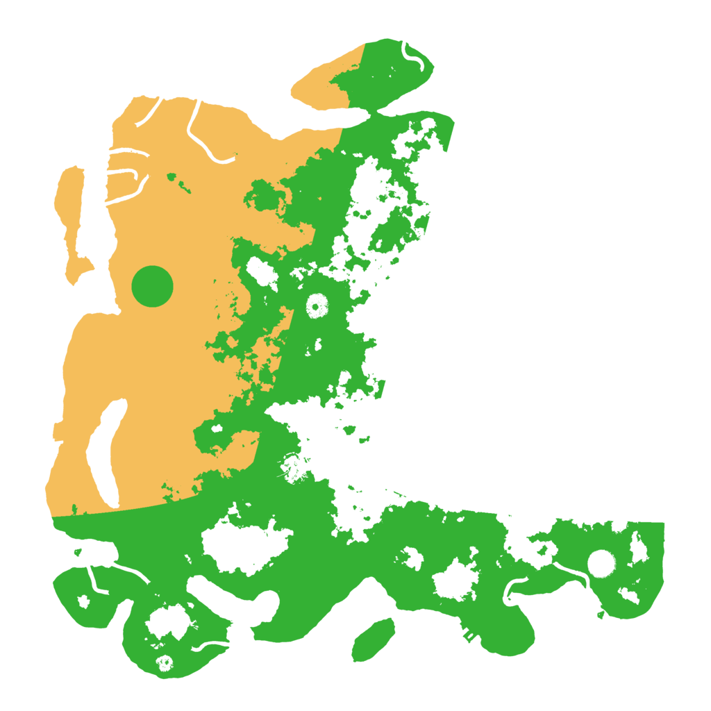 Biome Rust Map: Procedural Map, Size: 4500, Seed: 39741263