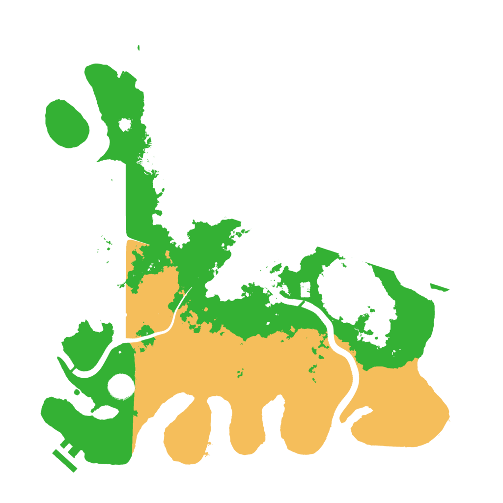 Biome Rust Map: Procedural Map, Size: 3500, Seed: 987654444