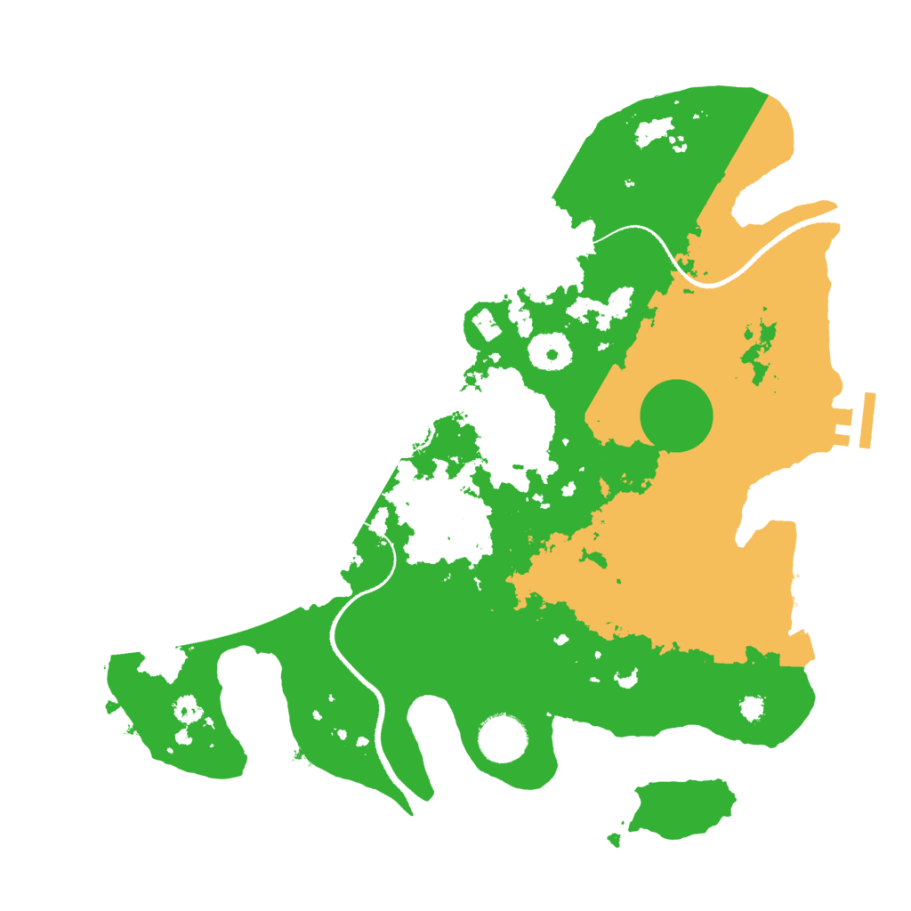 Biome Rust Map: Procedural Map, Size: 3300, Seed: 766196451