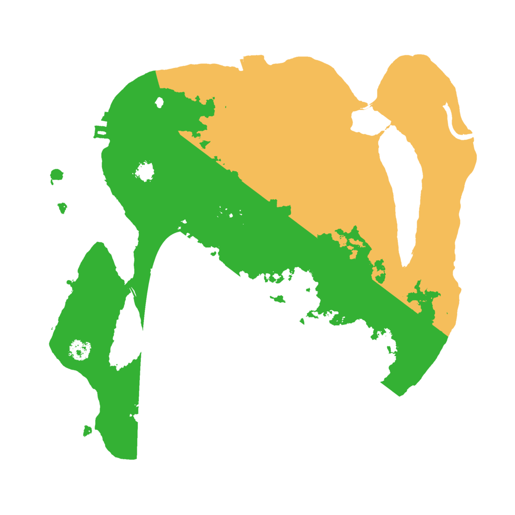 Biome Rust Map: Procedural Map, Size: 2500, Seed: 608712438