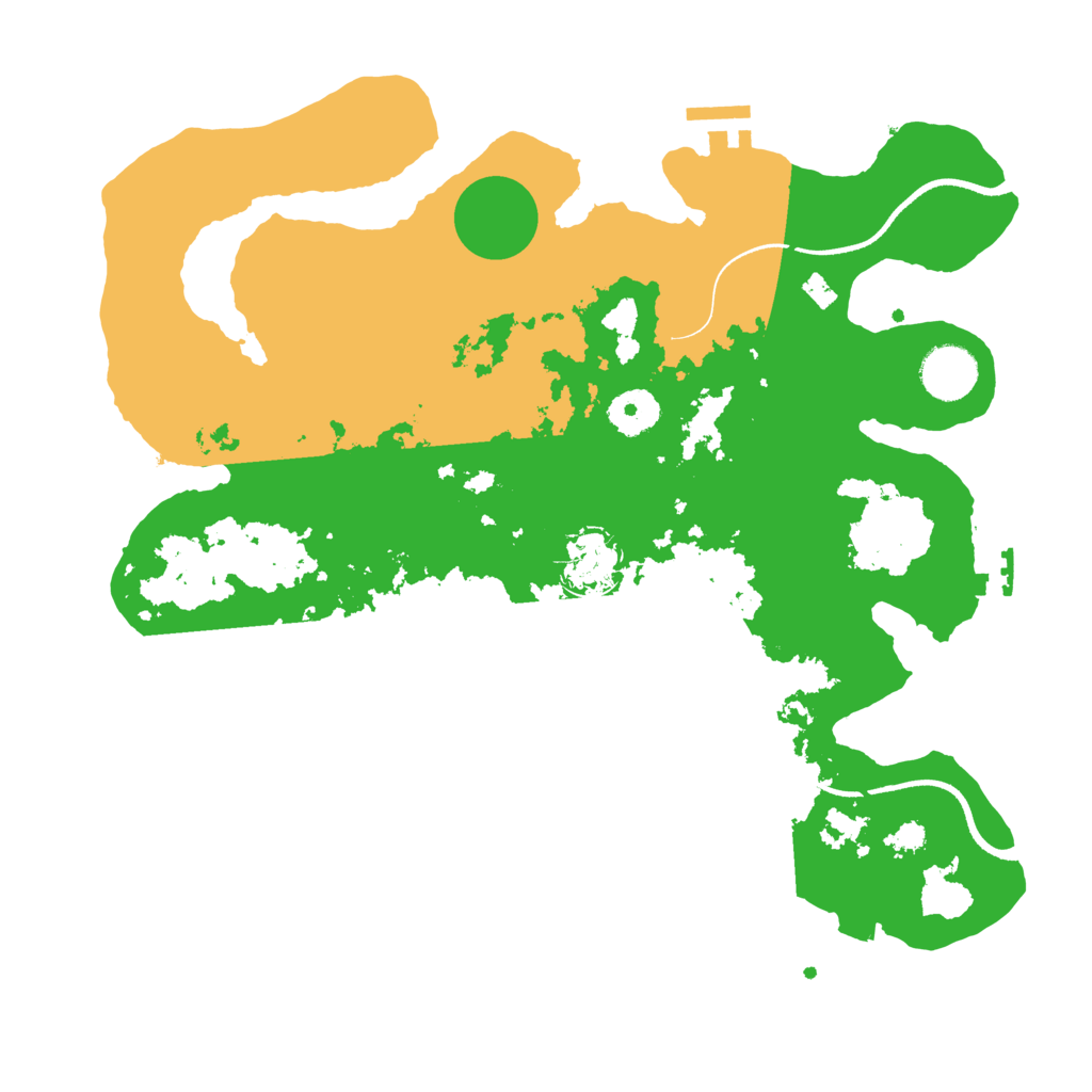 Biome Rust Map: Procedural Map, Size: 3450, Seed: 37009131