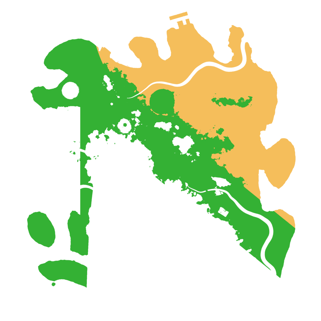 Biome Rust Map: Procedural Map, Size: 3500, Seed: 70604446