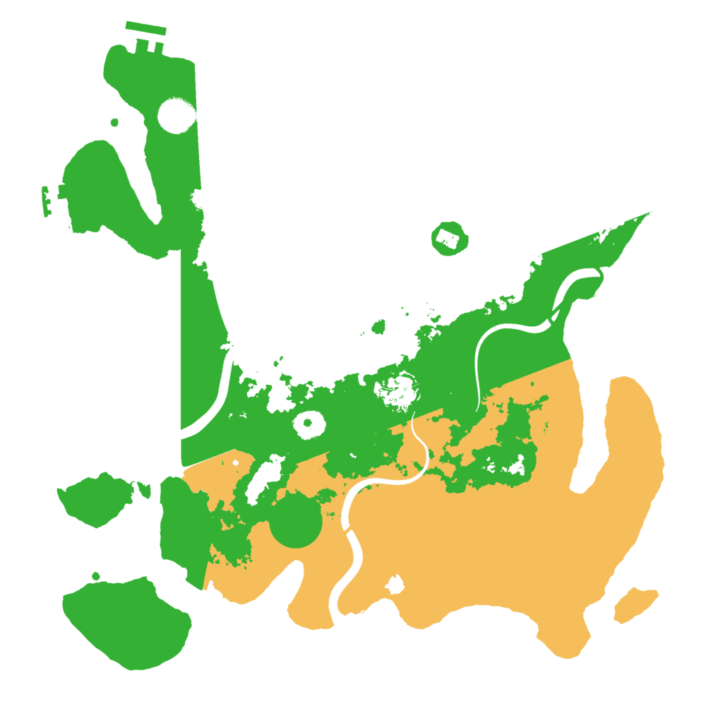 Biome Rust Map: Procedural Map, Size: 3600, Seed: 84649369