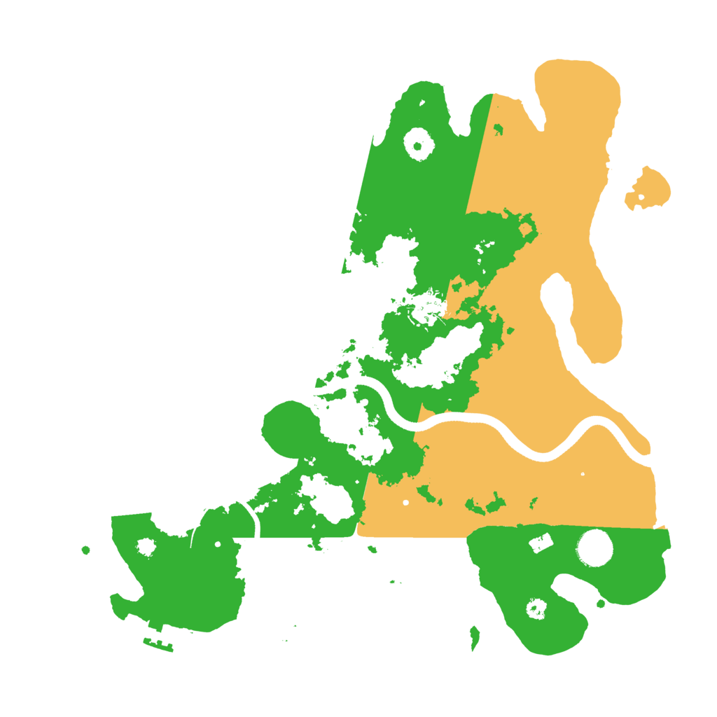 Biome Rust Map: Procedural Map, Size: 3500, Seed: 76465584