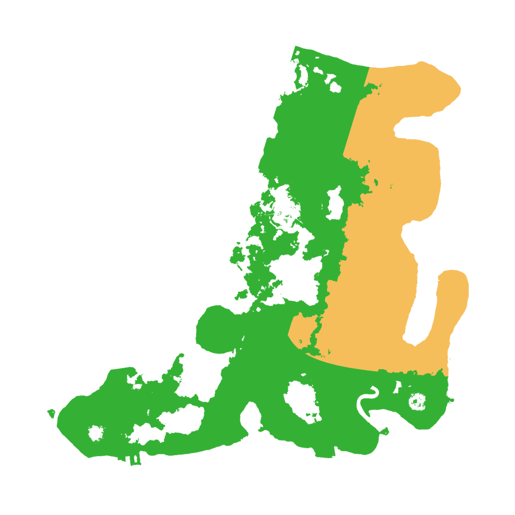 Biome Rust Map: Procedural Map, Size: 3000, Seed: 133801181