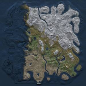 Thumbnail Rust Map: Procedural Map, Size: 4700, Seed: 1551939657, 14 Monuments