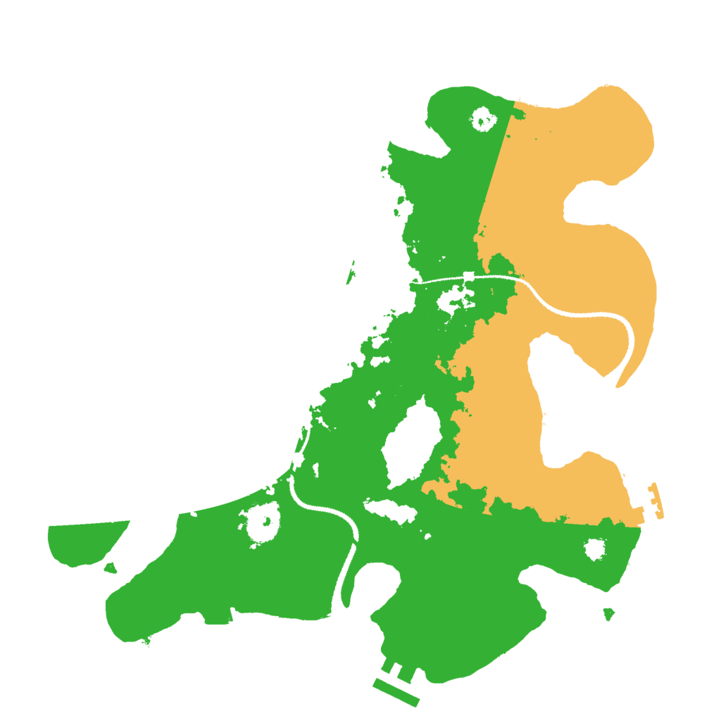 Biome Rust Map: Procedural Map, Size: 3000, Seed: 31769