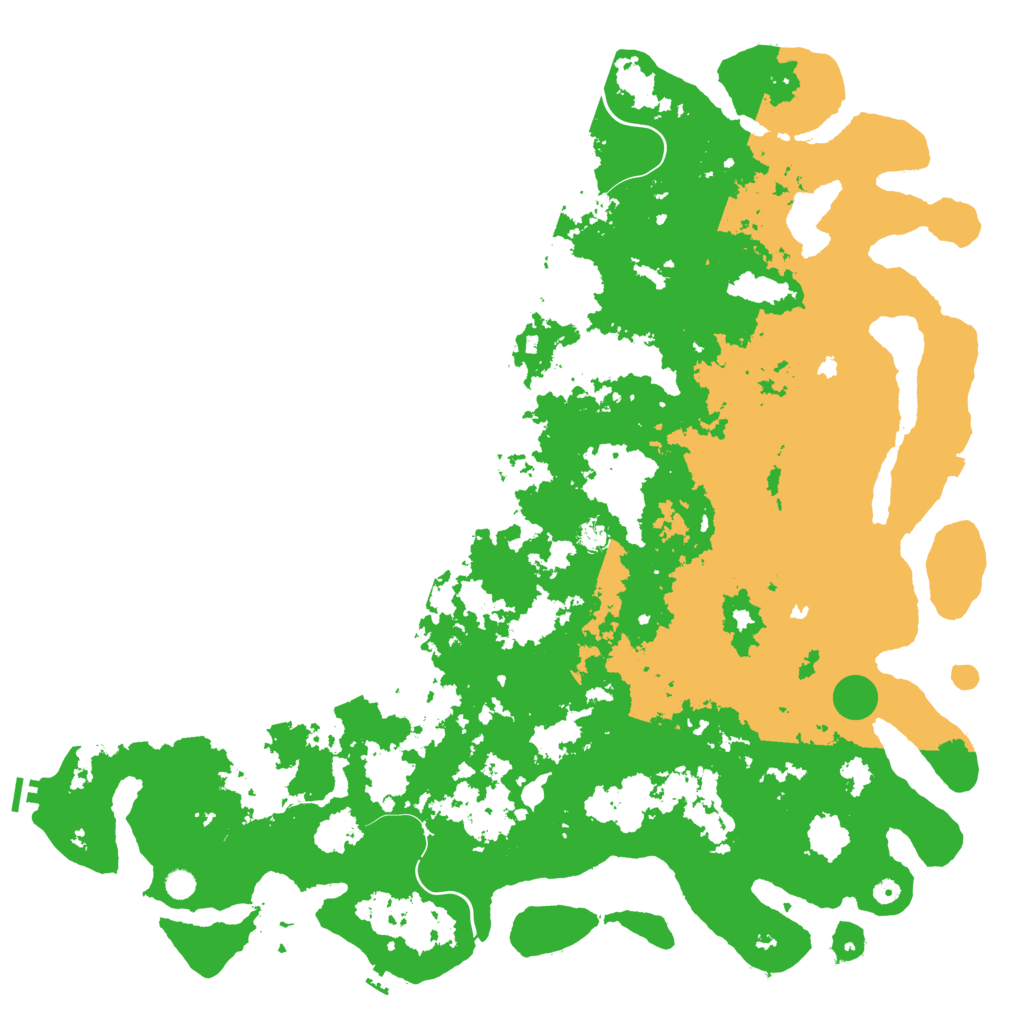 Biome Rust Map: Procedural Map, Size: 6000, Seed: 9561