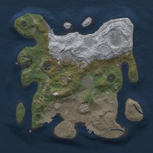 Thumbnail Rust Map: Procedural Map, Size: 3000, Seed: 4293, 13 Monuments