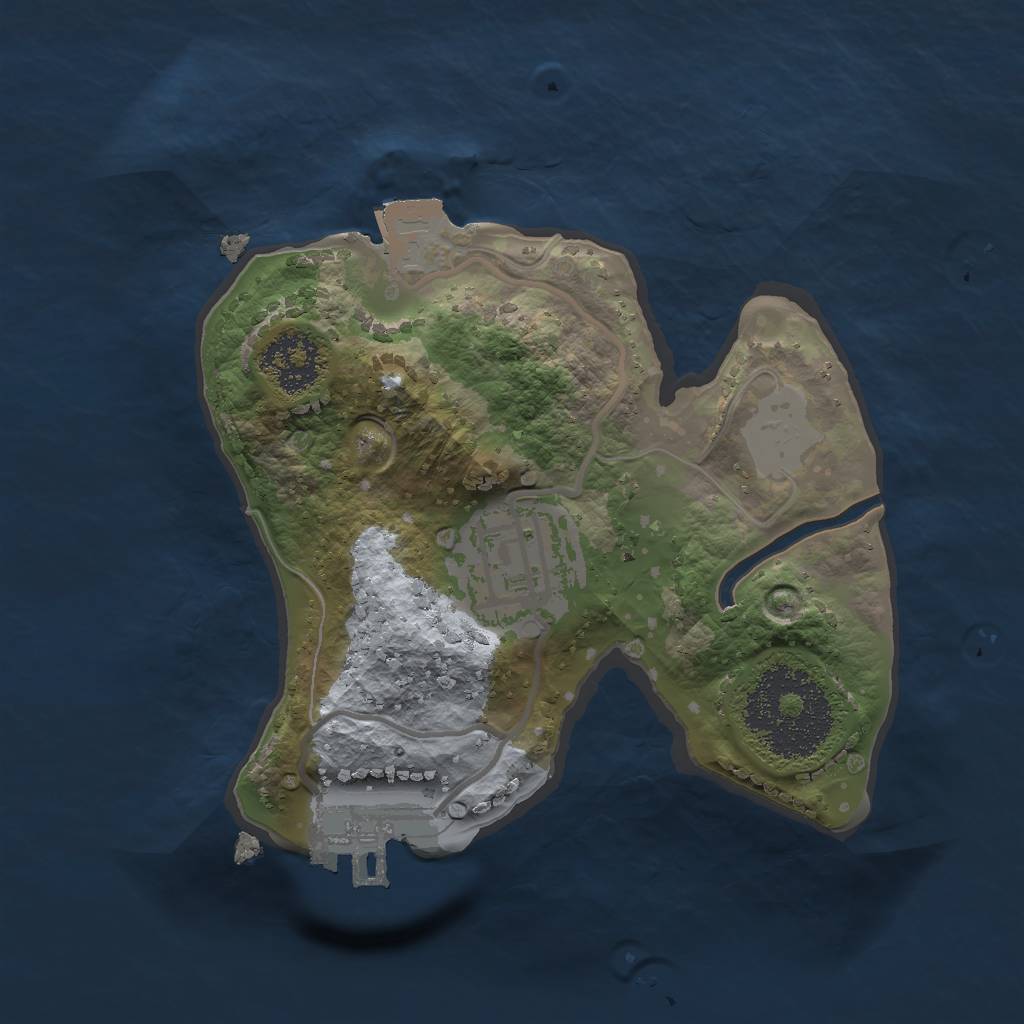 Rust Map: Procedural Map, Size: 1750, Seed: 798412456, 5 Monuments