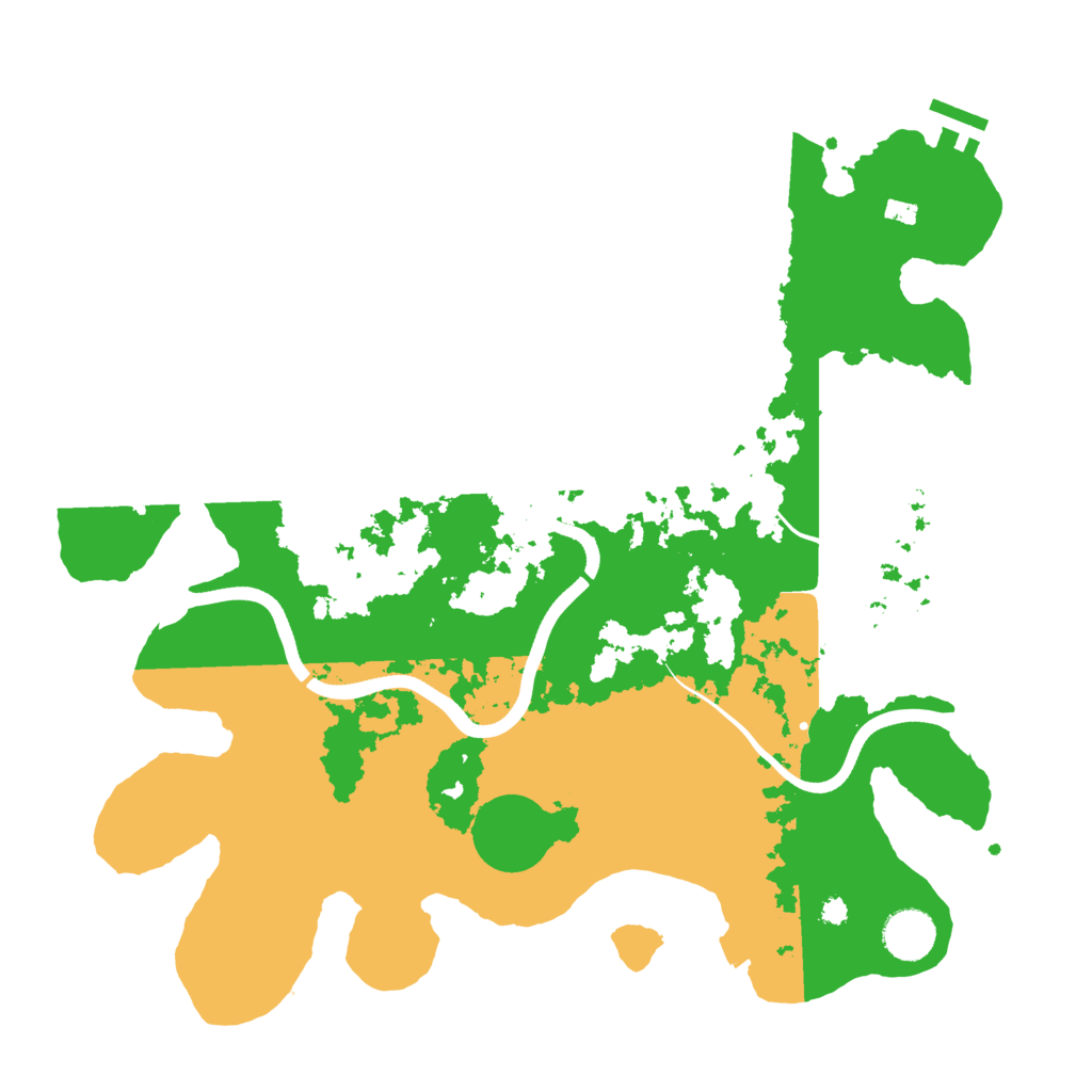 Biome Rust Map: Procedural Map, Size: 3700, Seed: 44227236
