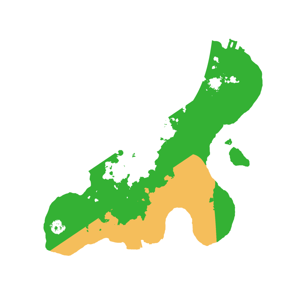 Biome Rust Map: Procedural Map, Size: 2200, Seed: 214746546