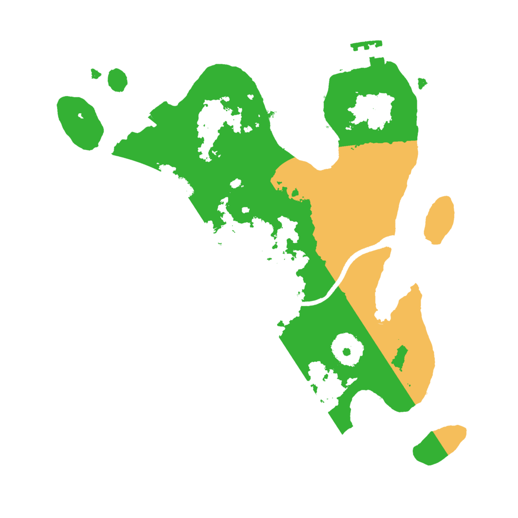 Biome Rust Map: Procedural Map, Size: 2500, Seed: 1245123