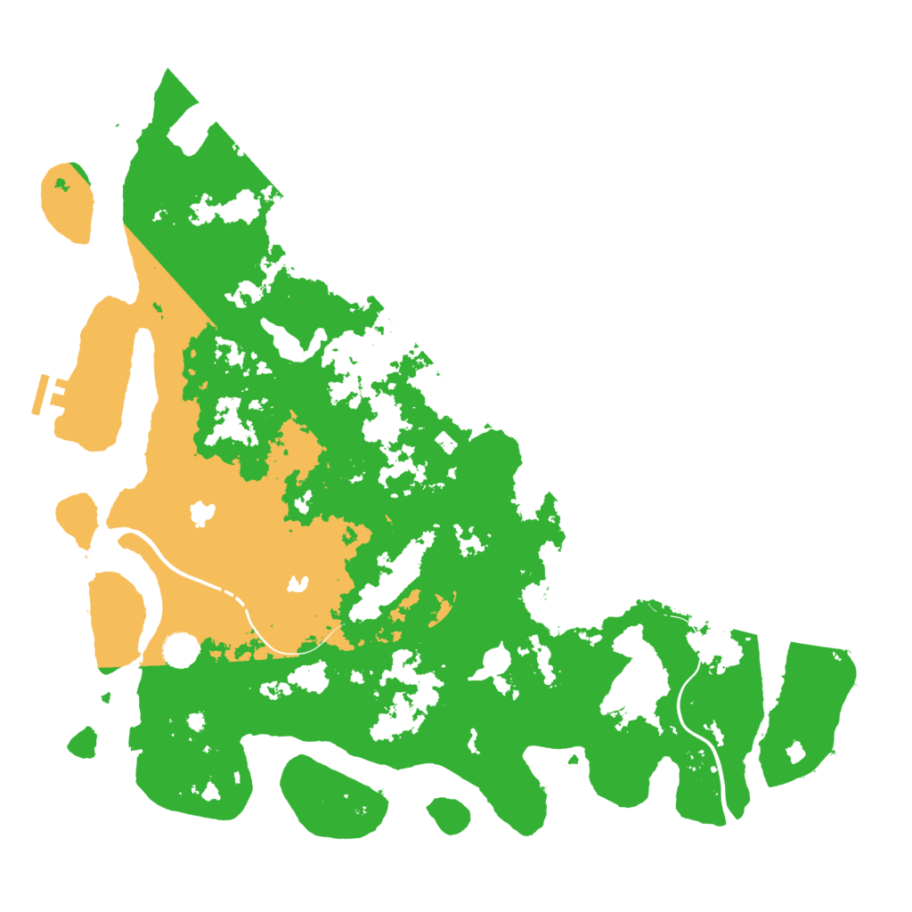 Biome Rust Map: Procedural Map, Size: 4500, Seed: 805413021