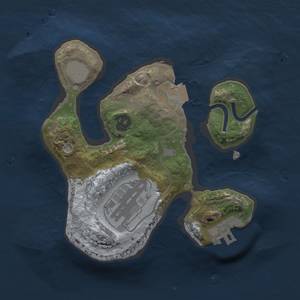 Thumbnail Rust Map: Procedural Map, Size: 1808, Seed: 1909329301, 5 Monuments