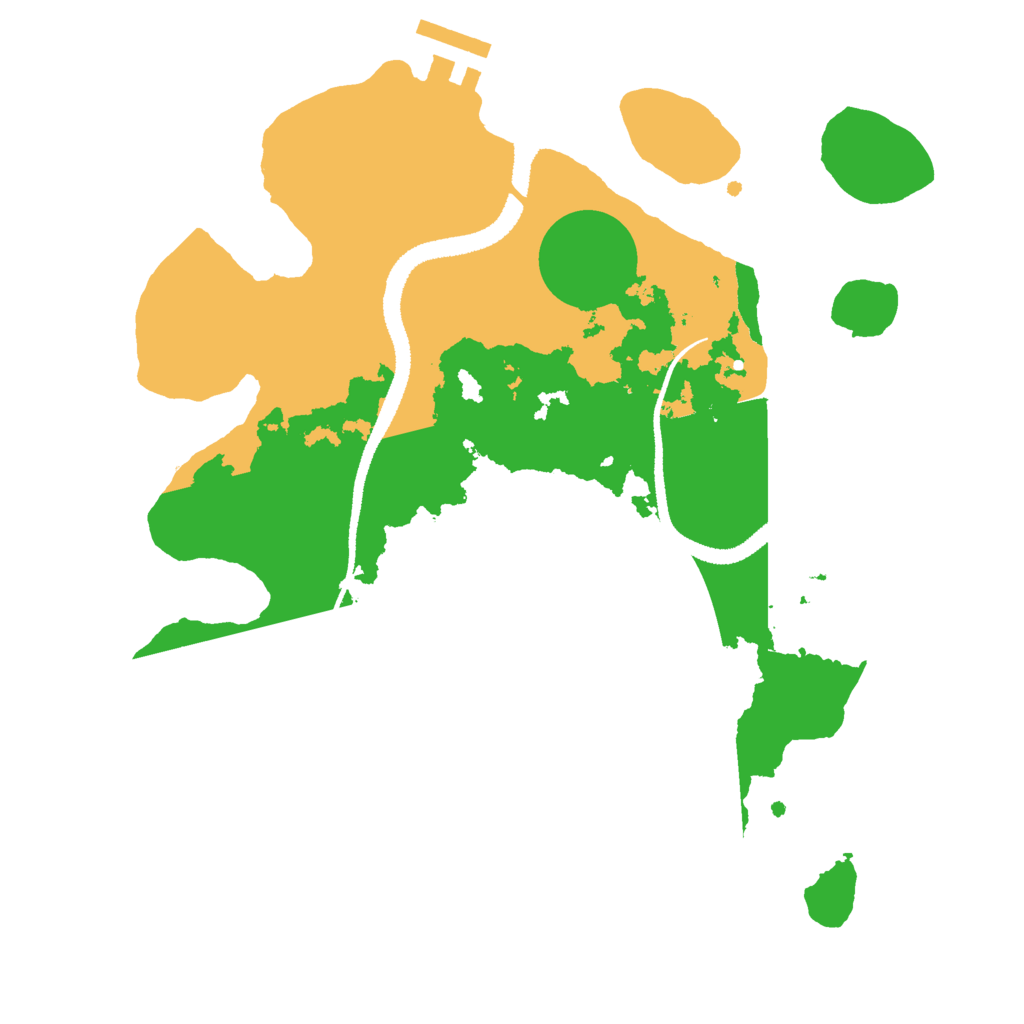 Biome Rust Map: Procedural Map, Size: 2750, Seed: 158077