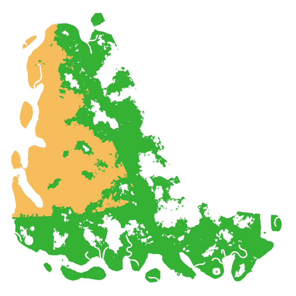 Biome Rust Map: Procedural Map, Size: 6000, Seed: 75722750