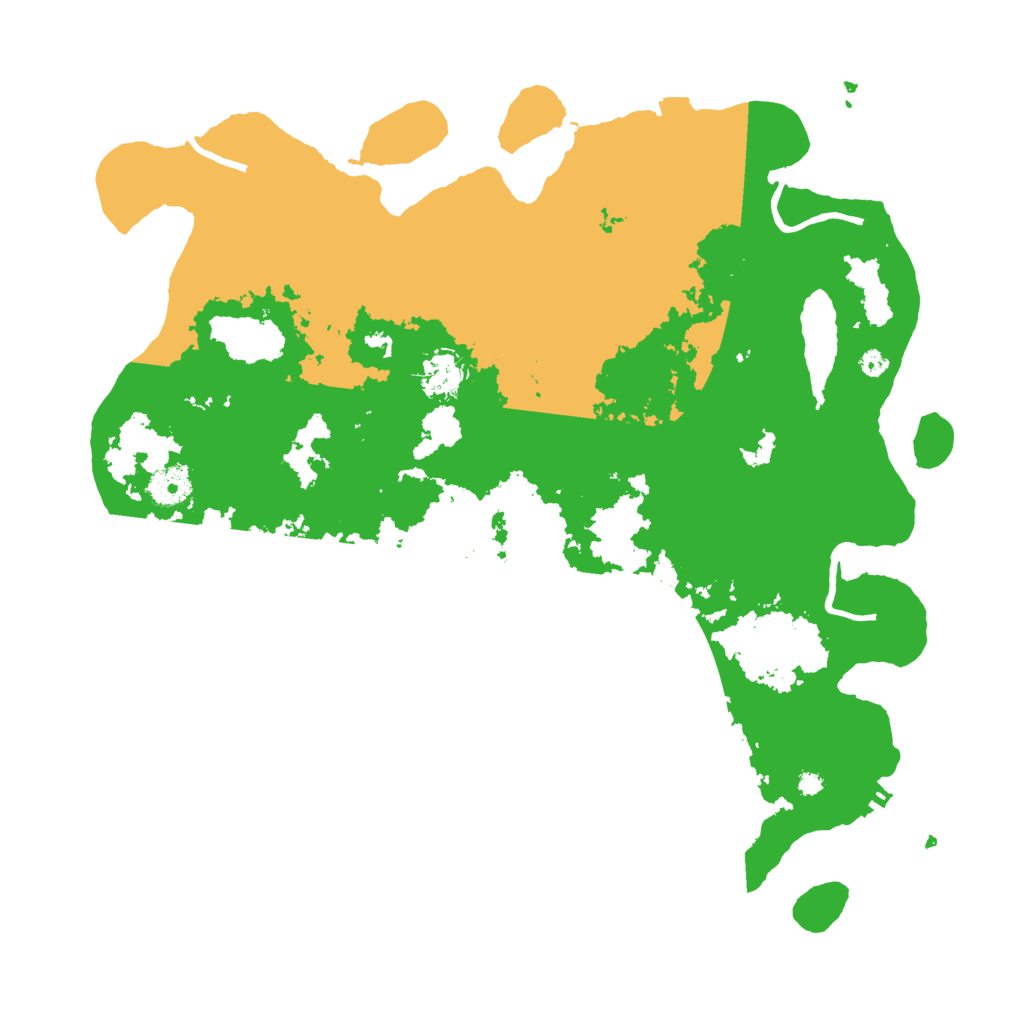 Biome Rust Map: Procedural Map, Size: 3900, Seed: 15151534