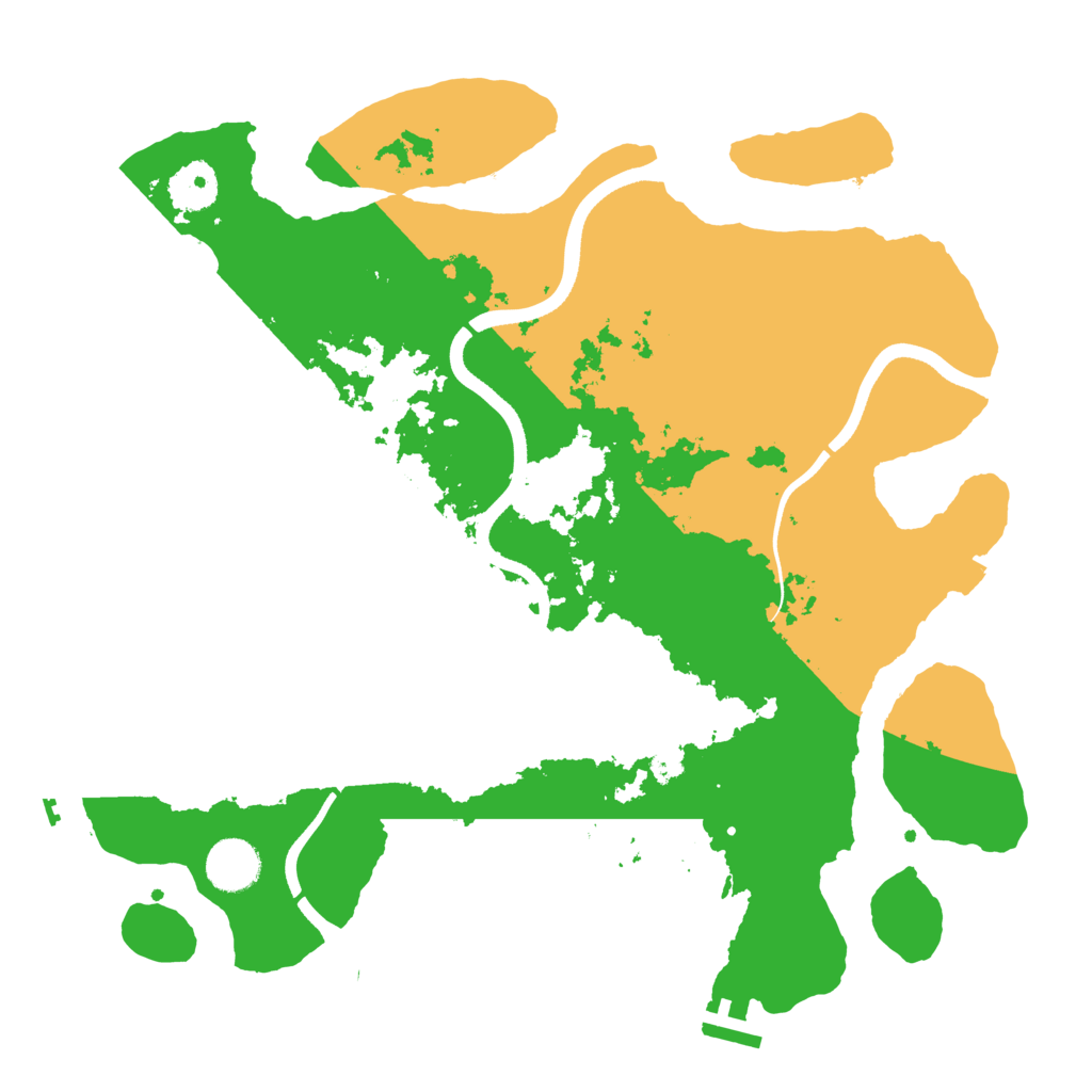 Biome Rust Map: Procedural Map, Size: 3600, Seed: 5625384