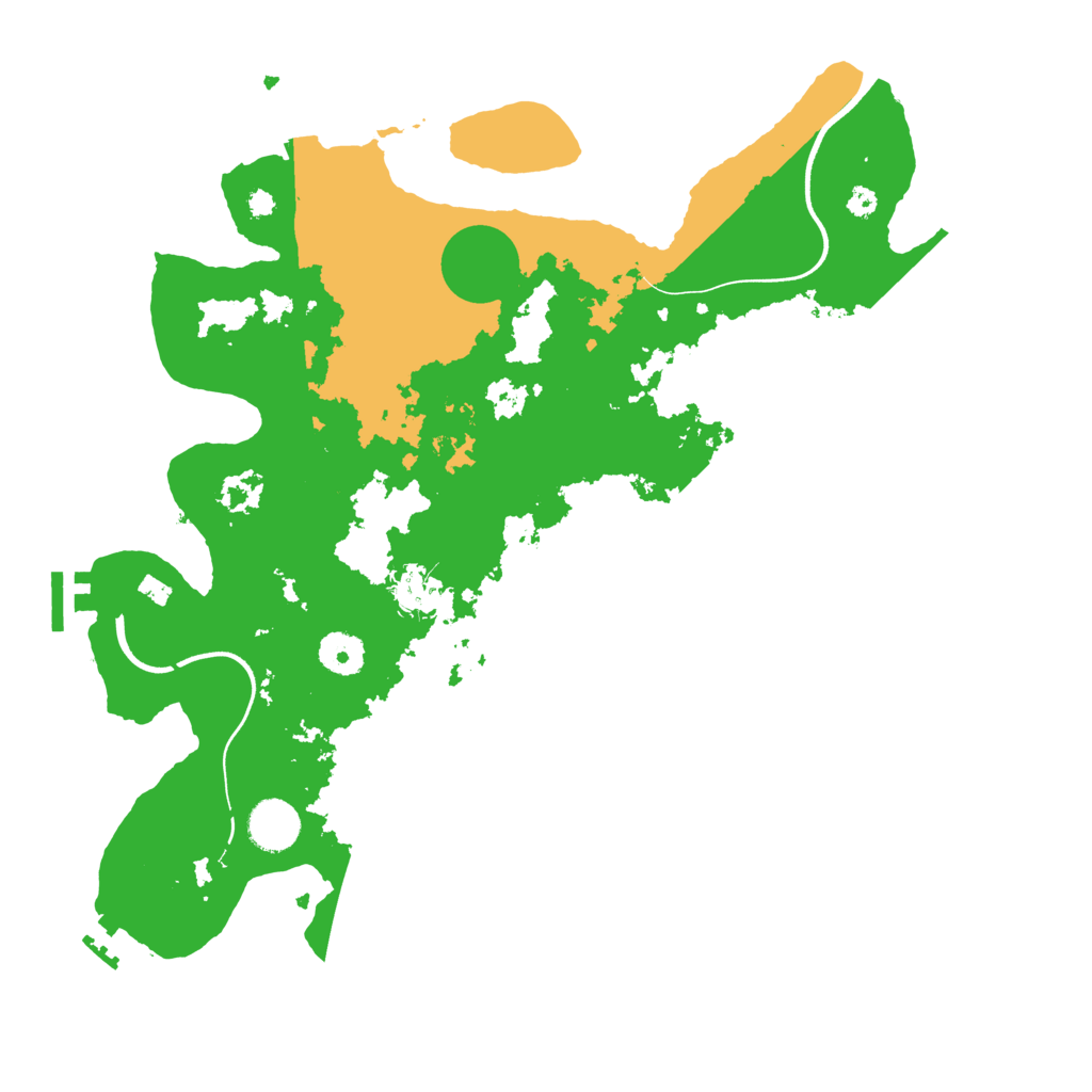 Biome Rust Map: Procedural Map, Size: 3700, Seed: 59547828