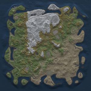 Thumbnail Rust Map: Procedural Map, Size: 4700, Seed: 123456789, 19 Monuments