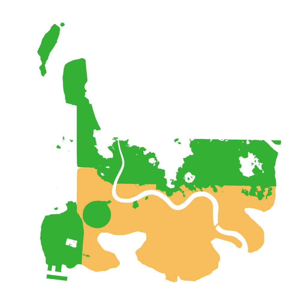 Biome Rust Map: Procedural Map, Size: 3000, Seed: 53227