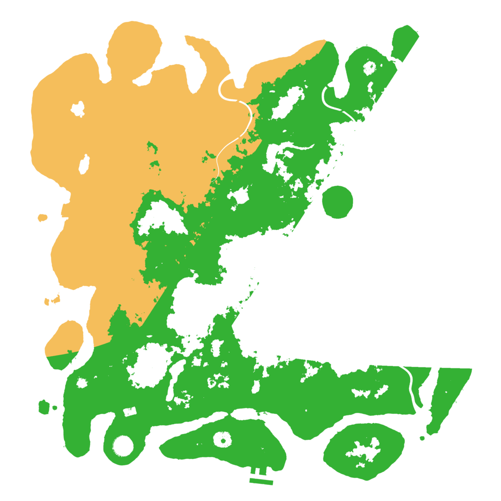 Biome Rust Map: Procedural Map, Size: 4300, Seed: 299070631