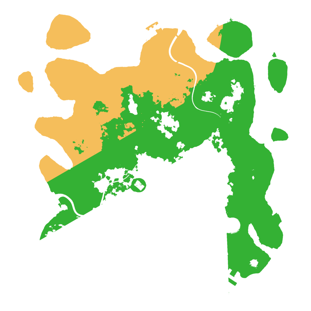 Biome Rust Map: Procedural Map, Size: 3500, Seed: 793627371