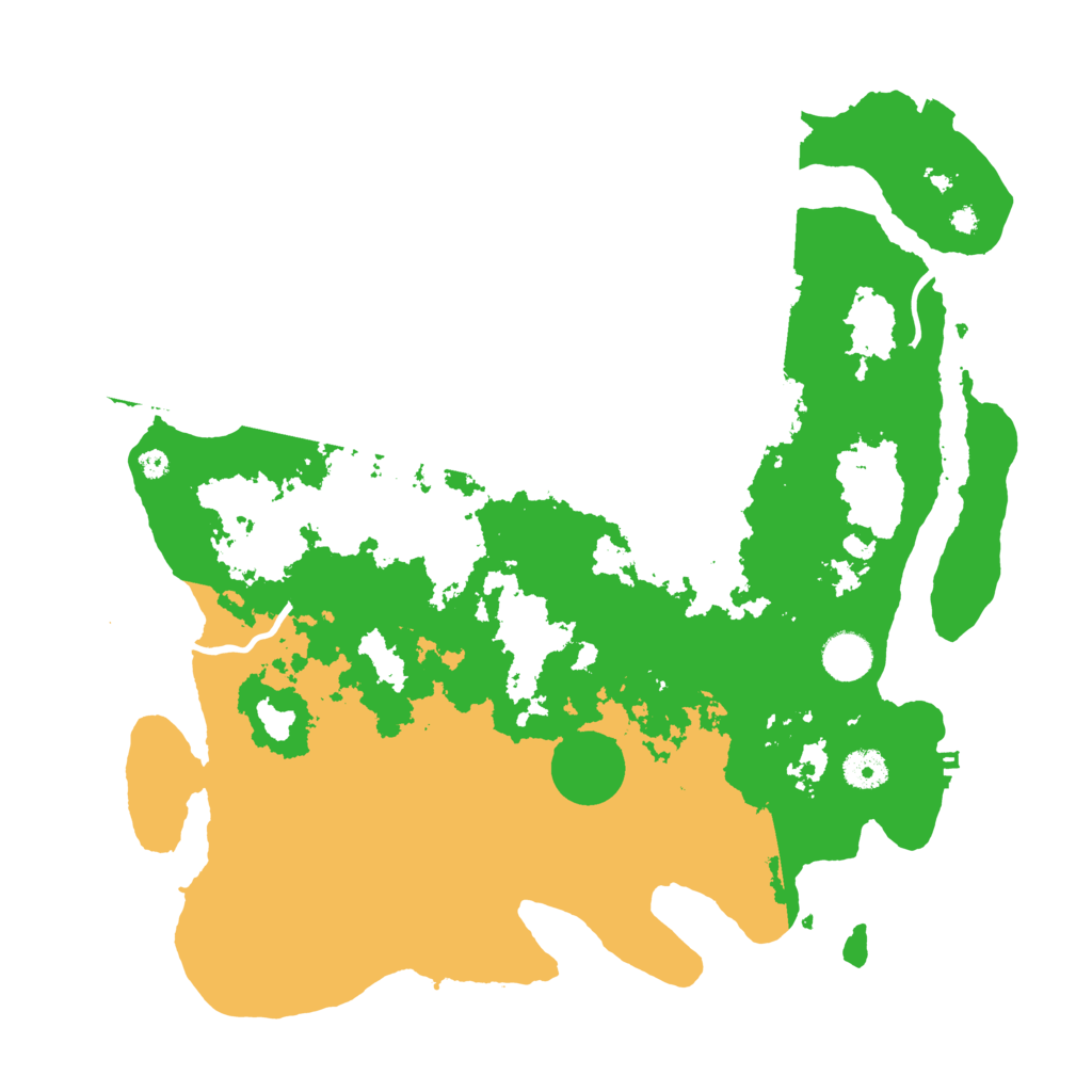 Biome Rust Map: Procedural Map, Size: 3900, Seed: 5198745