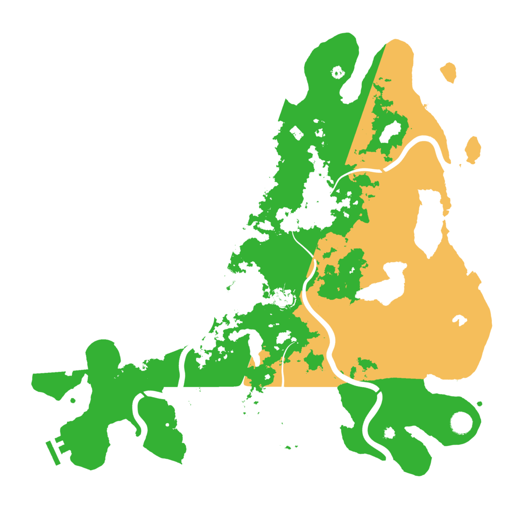 Biome Rust Map: Procedural Map, Size: 4100, Seed: 28649708