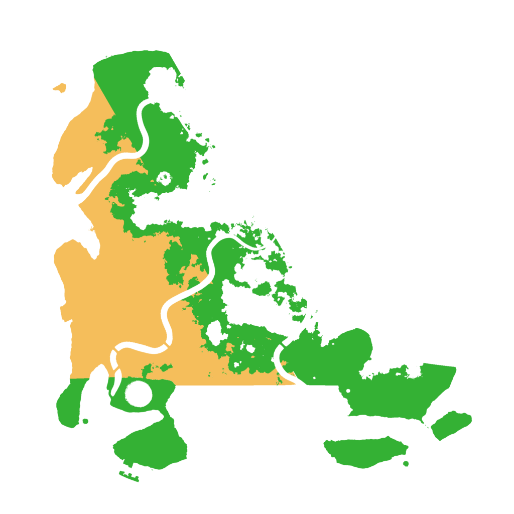 Biome Rust Map: Procedural Map, Size: 3700, Seed: 79507304
