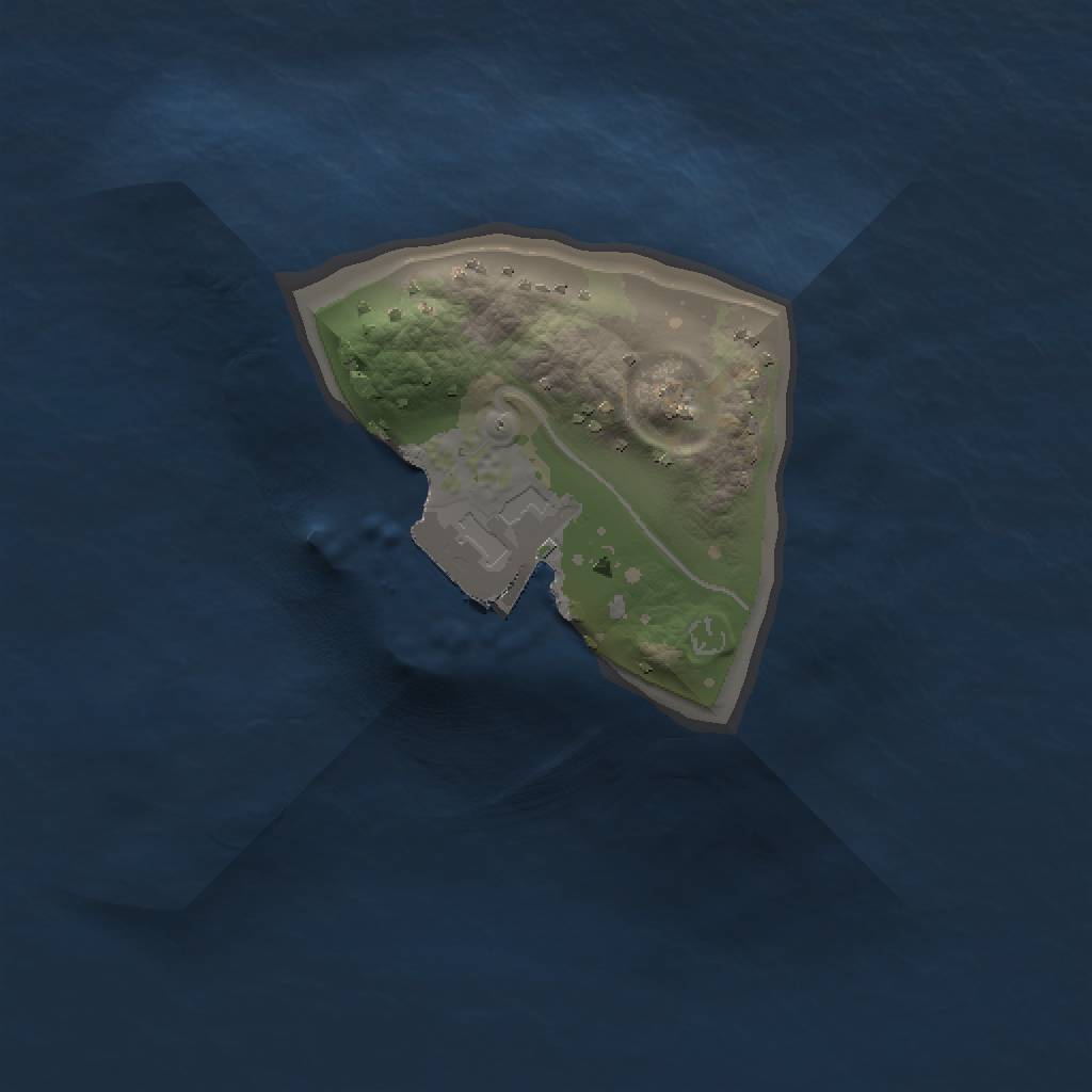 Rust Map: Procedural Map, Size: 1000, Seed: 826650260, 3 Monuments