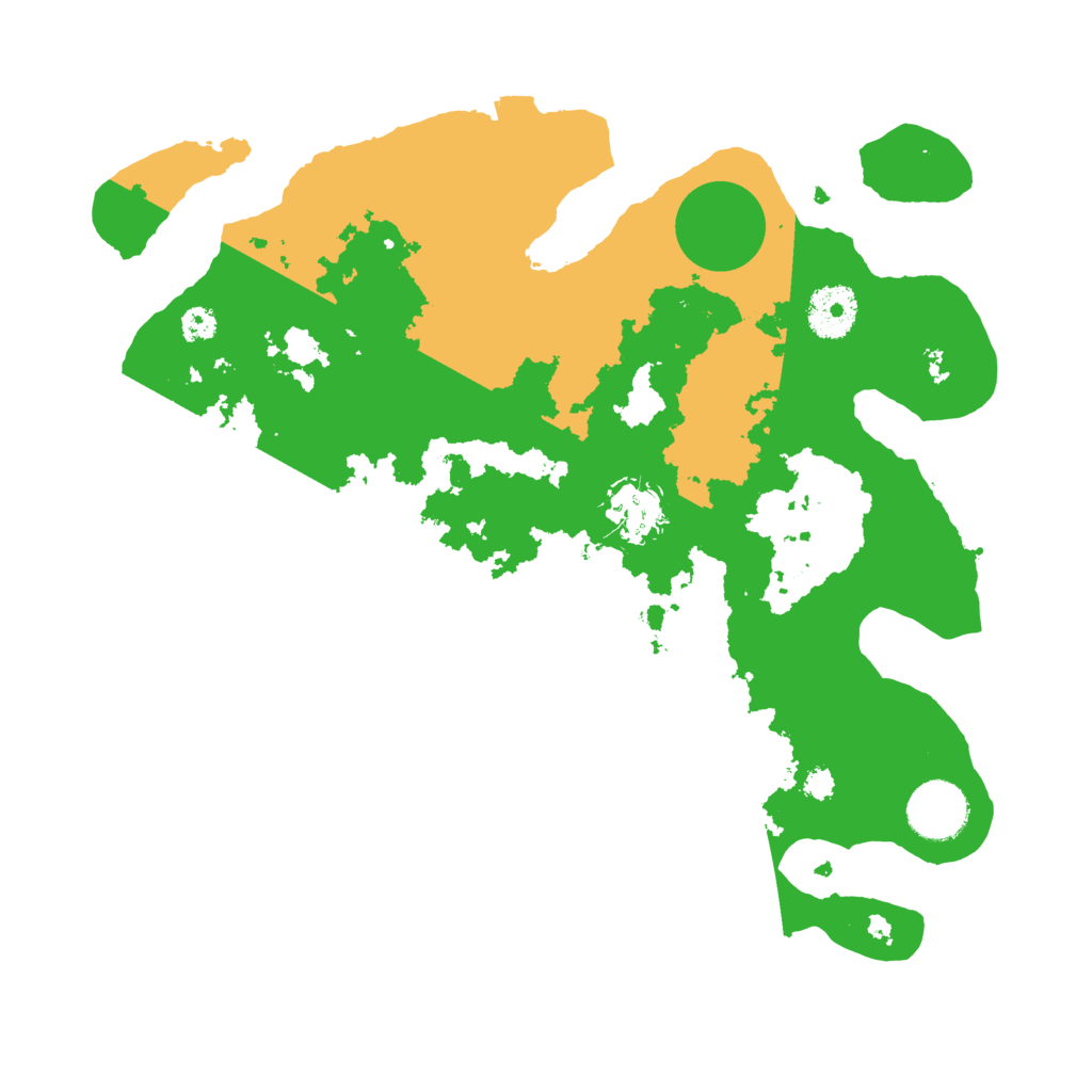 Biome Rust Map: Procedural Map, Size: 3200, Seed: 25487